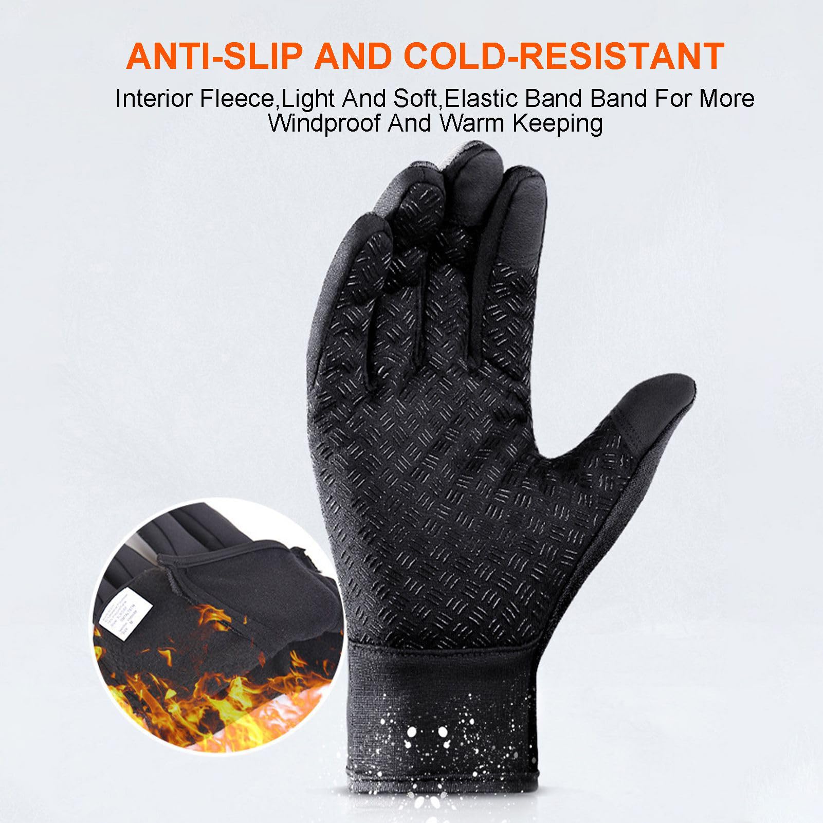 Gants chauffants pour femme – Gants chauffants USB pour vélo, 3 modes, moufles tactiles pour femme, pour le sport, le camping, la conduite, la course à pied, la pêche, l'équitation, le vélo d'hiver