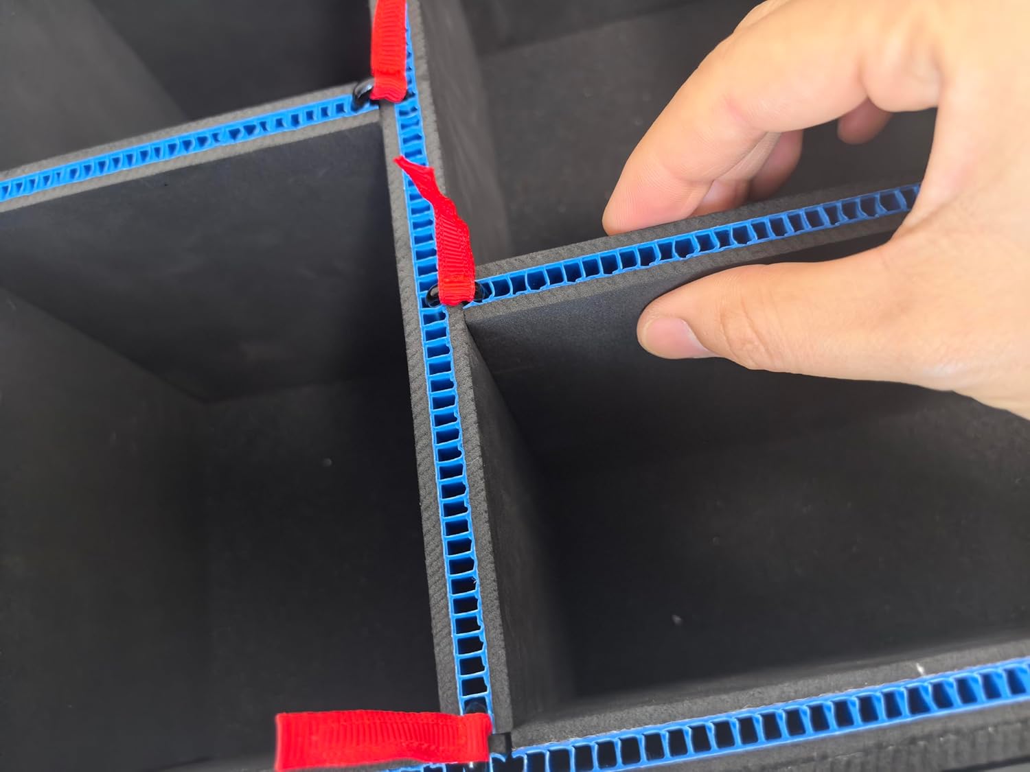 LAFENLIN DIY Divider System for Pelican 1560 Case [No Mess, Secure Gear] - Custom U-Clip Organizer for Photographers, Tactical & Field Tool Kits, Red Pull Tabs, Case Not Included