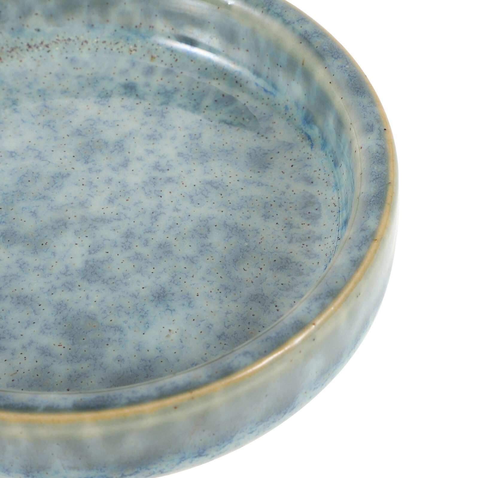 Keramik Aquarellmischpalette mit Deckel, Stapelbar, Blau, für Malen