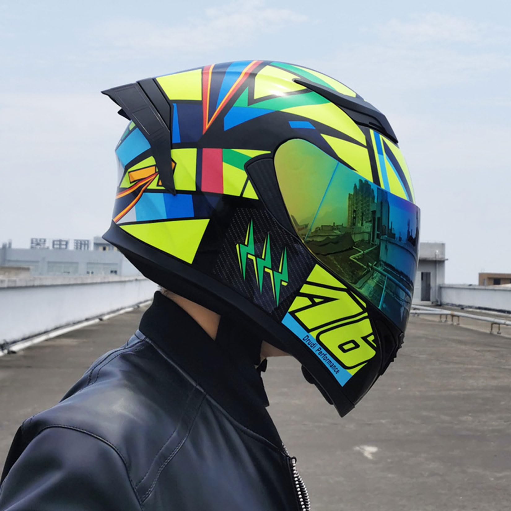 Casco Motocross Hombre Mujer Casco Integral De Moto ECE Casco Cross para ATV Bicicleta Off Road Downhill Eduro Quad BMX MTB Jóvenes Adultos Casco De Descenso, con Gafas Guantes,Black~1-XXL