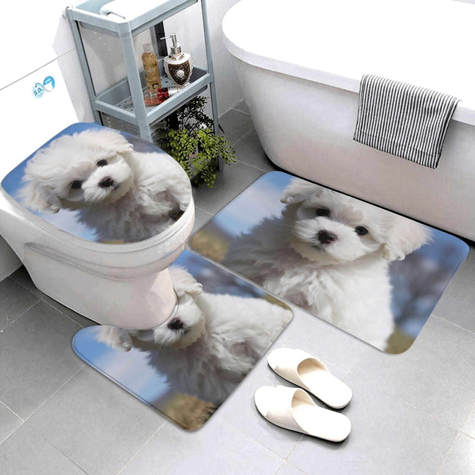 Tapis de bain super absorbants pour éviter les glissades devant vos WC