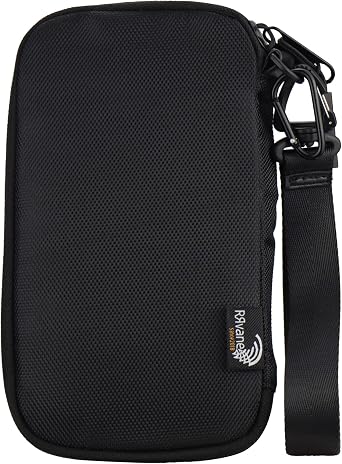 Travel Wallet Lightweight Zipped Document Organizer Bag Family Passport Holder with Detachable Wrist Strap for Women and Men