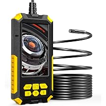8Mm Dual-Lens Industrial Endoscope, 4.5-Inch High-Definition LCD Digital Inspection Endoscope Camera, Pipeline Camera with 9 LEDs, Used for Domestic Pipes and Sewage Pipes,2M