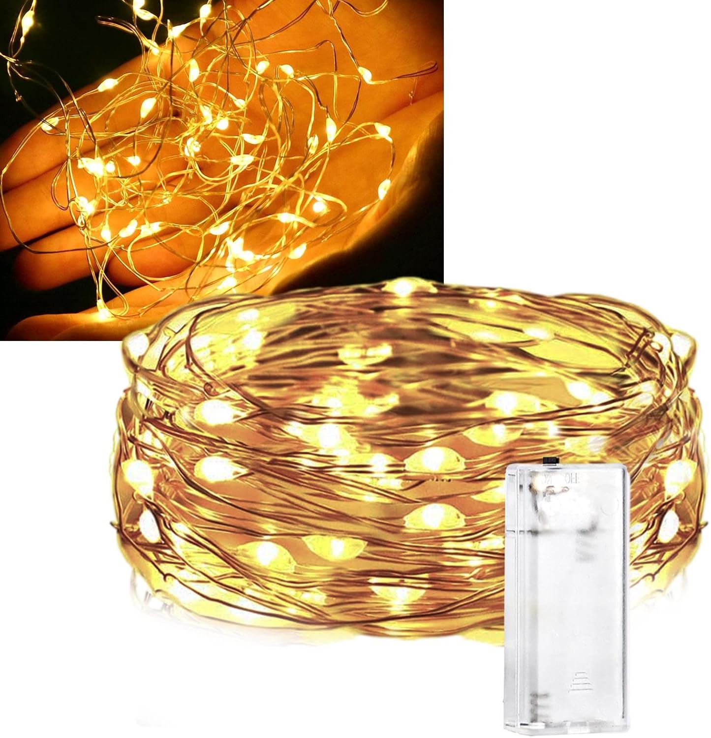 DAMLUX Smart Fairy Light String, Rechargeable String Led