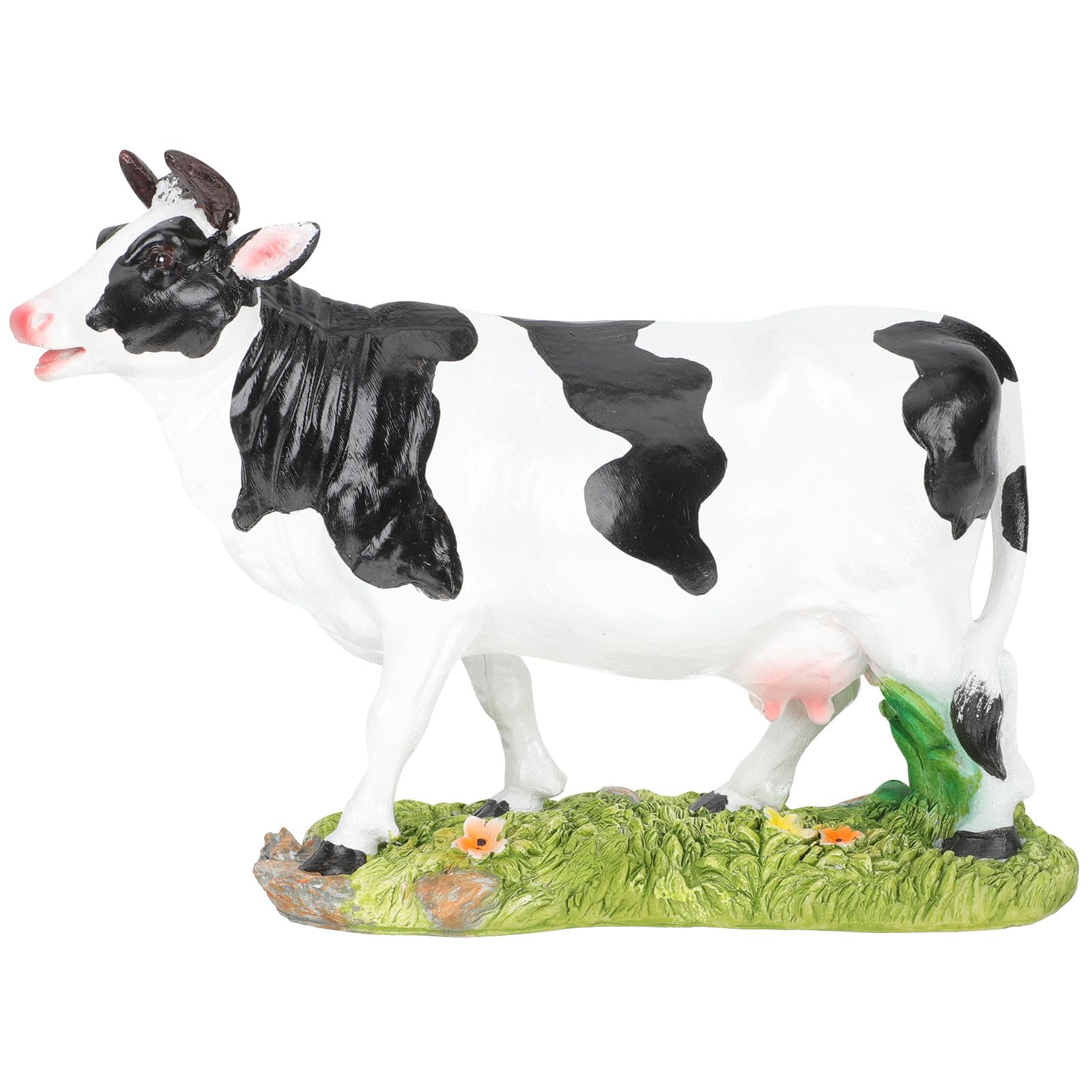 Figurine vache en résine YARNOW, statuette de jardin solide de haute qualité