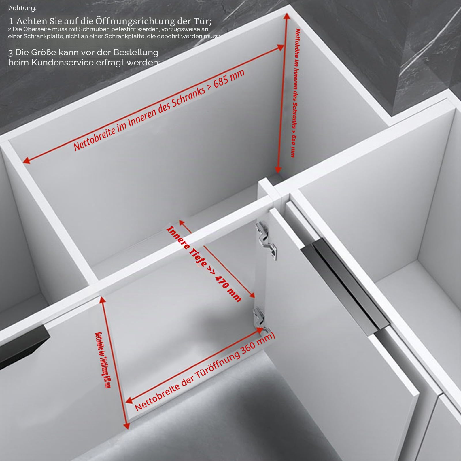 Ausziehbarer Küchen-Eckschrank mit Soft-Close-Funktion, 4 Aufbewahrungskörbe, universeller Eck-Ausziehkorb links und rechts 800