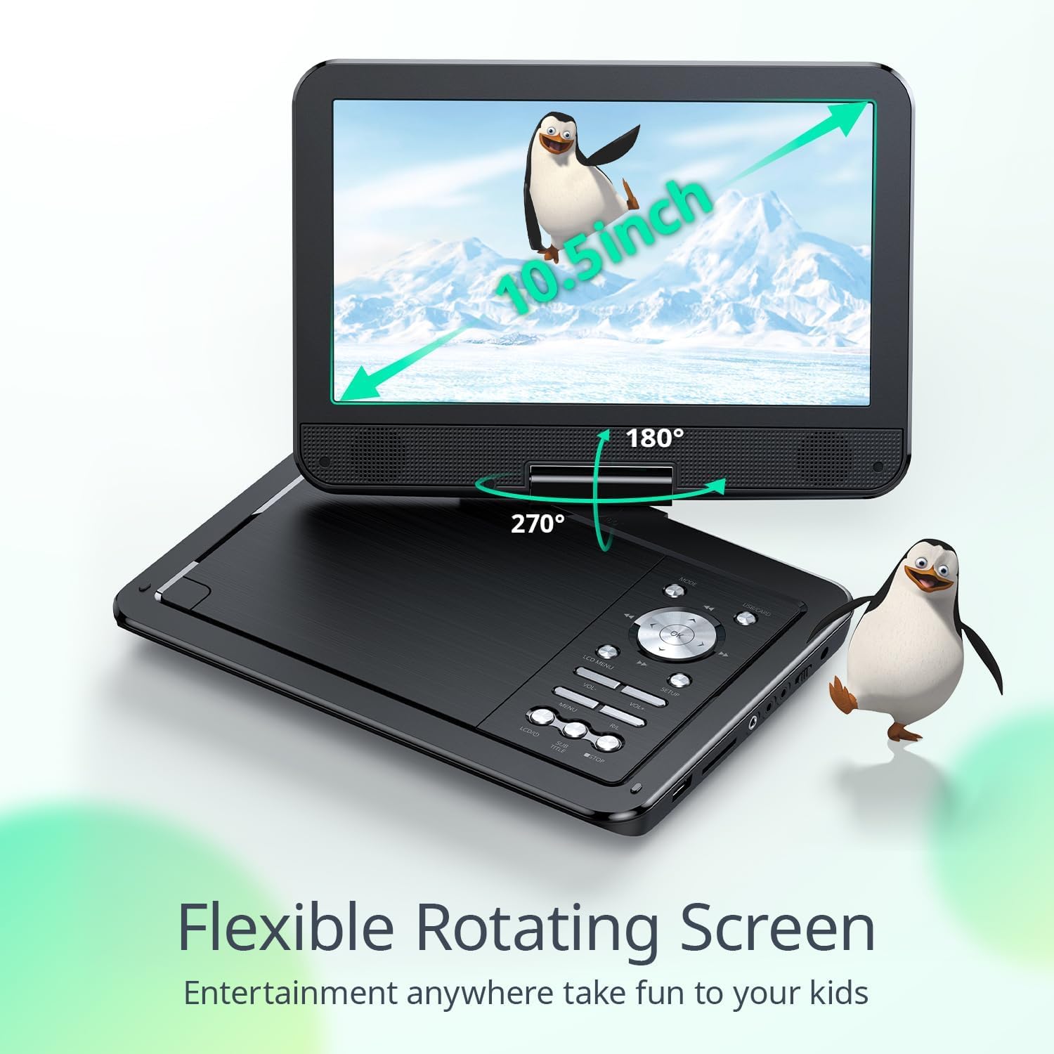 Amazon.co.jp: Yoton ポータブルDVDプレーヤー 12.5インチ、10.5インチ
