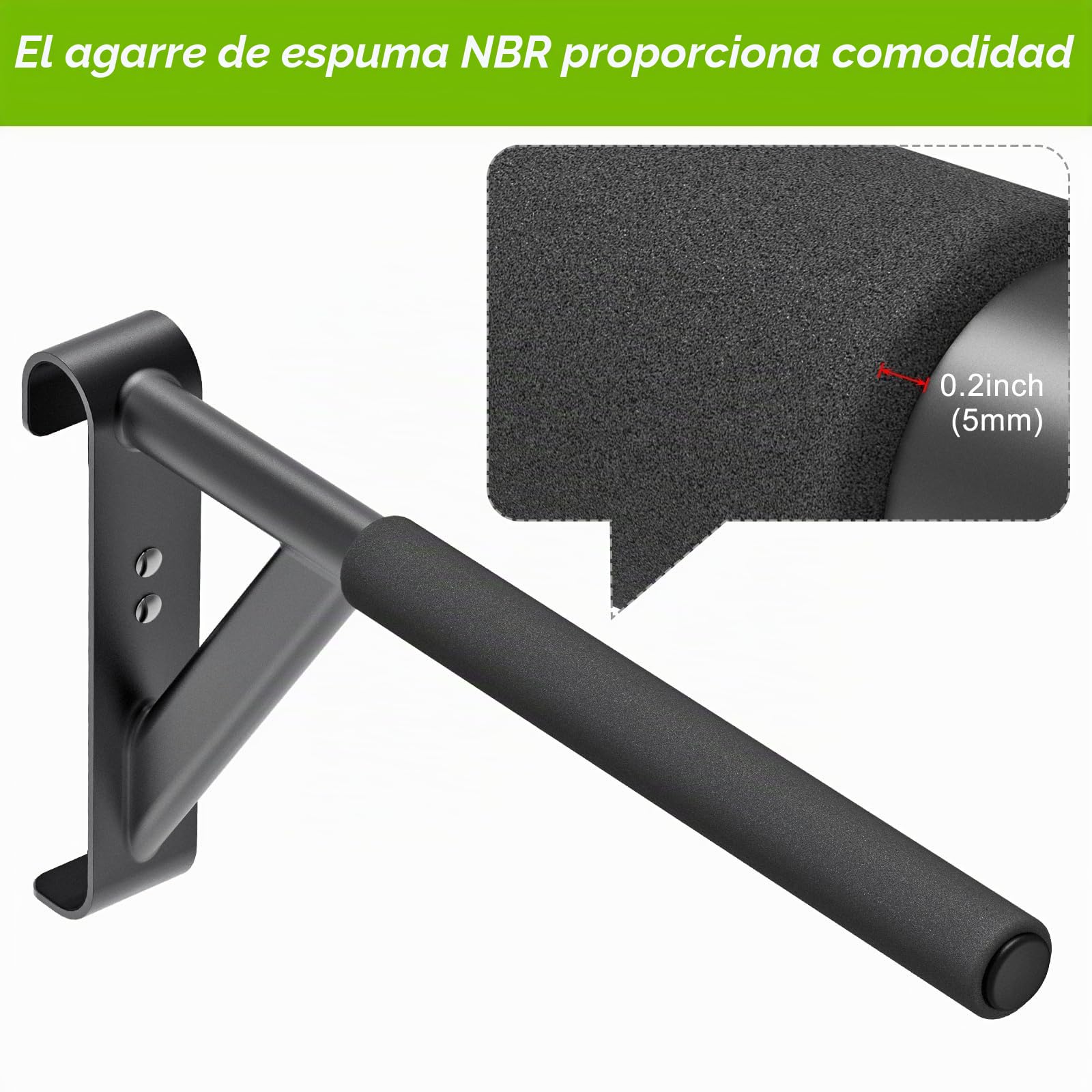 Barra de madera para montar en la pared, barra de dominadas de suspensión, barra elástica de ballet para hogar, gimnasio y escuela