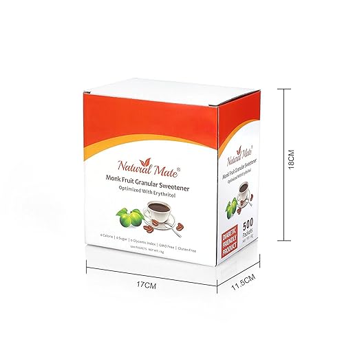 Miniatura 6 de Paquete de edulcorantes de fruta natural mate, 500 unidades (0.07ozpaquete)  2 unidades
