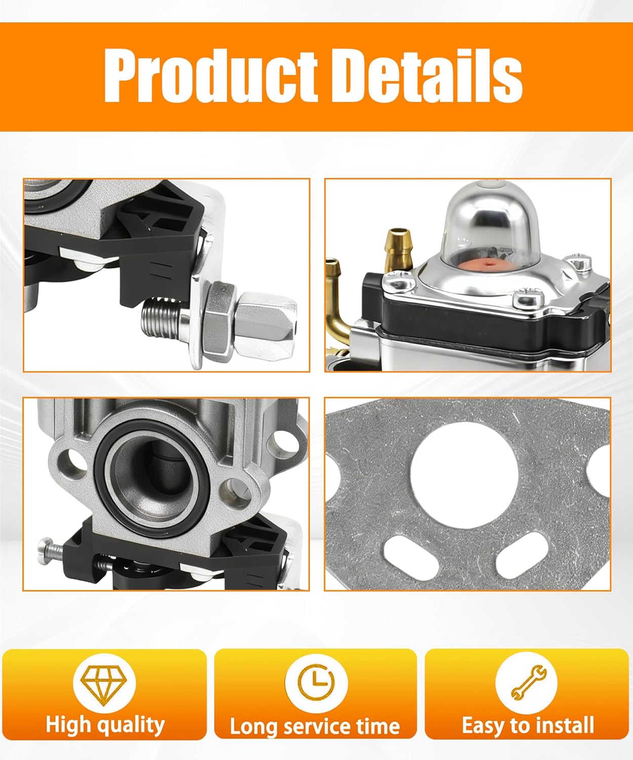 161517-9 Carburetor Fits for Makita EB5300TH, EB5300WH, and MG5300.4 Leaf Blowers