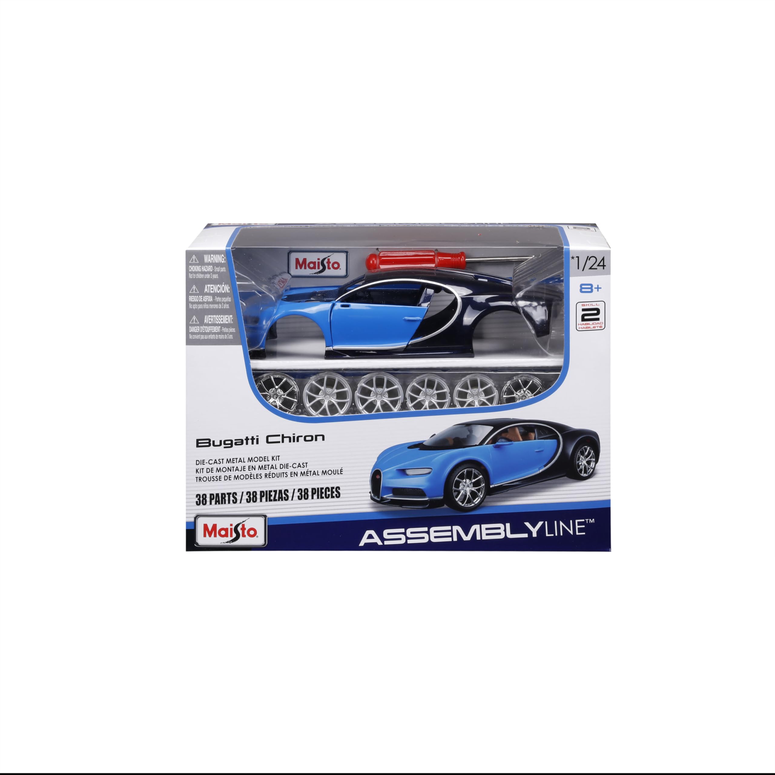 Amazon.com: Maisto 1:24 Scale Assembly Line Bugatti Chiron Model
