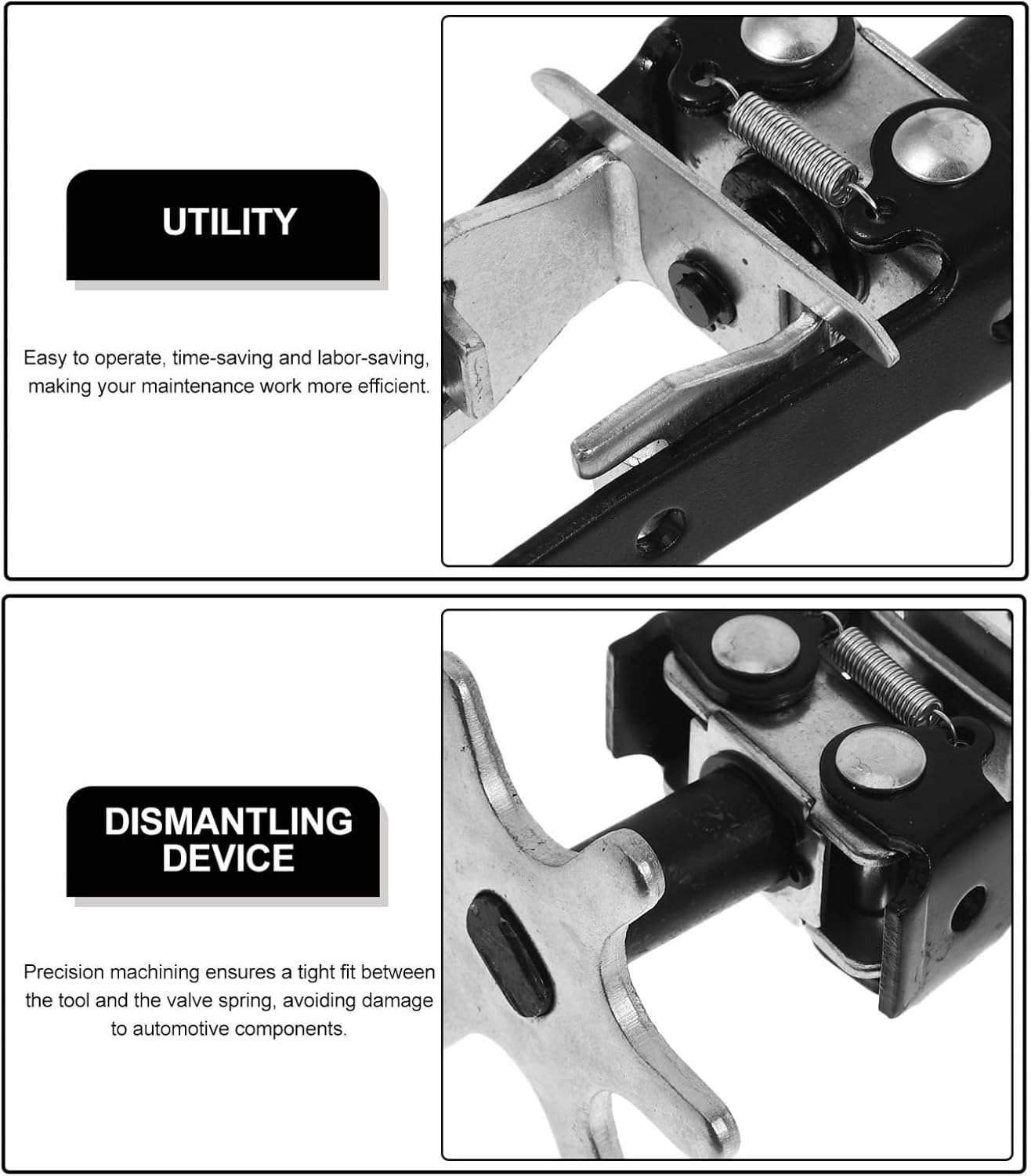 Luxshiny Valve Spring Tool Automotive Engine Valve Spring Compressor Kit Clamp for Easy Installation Removal