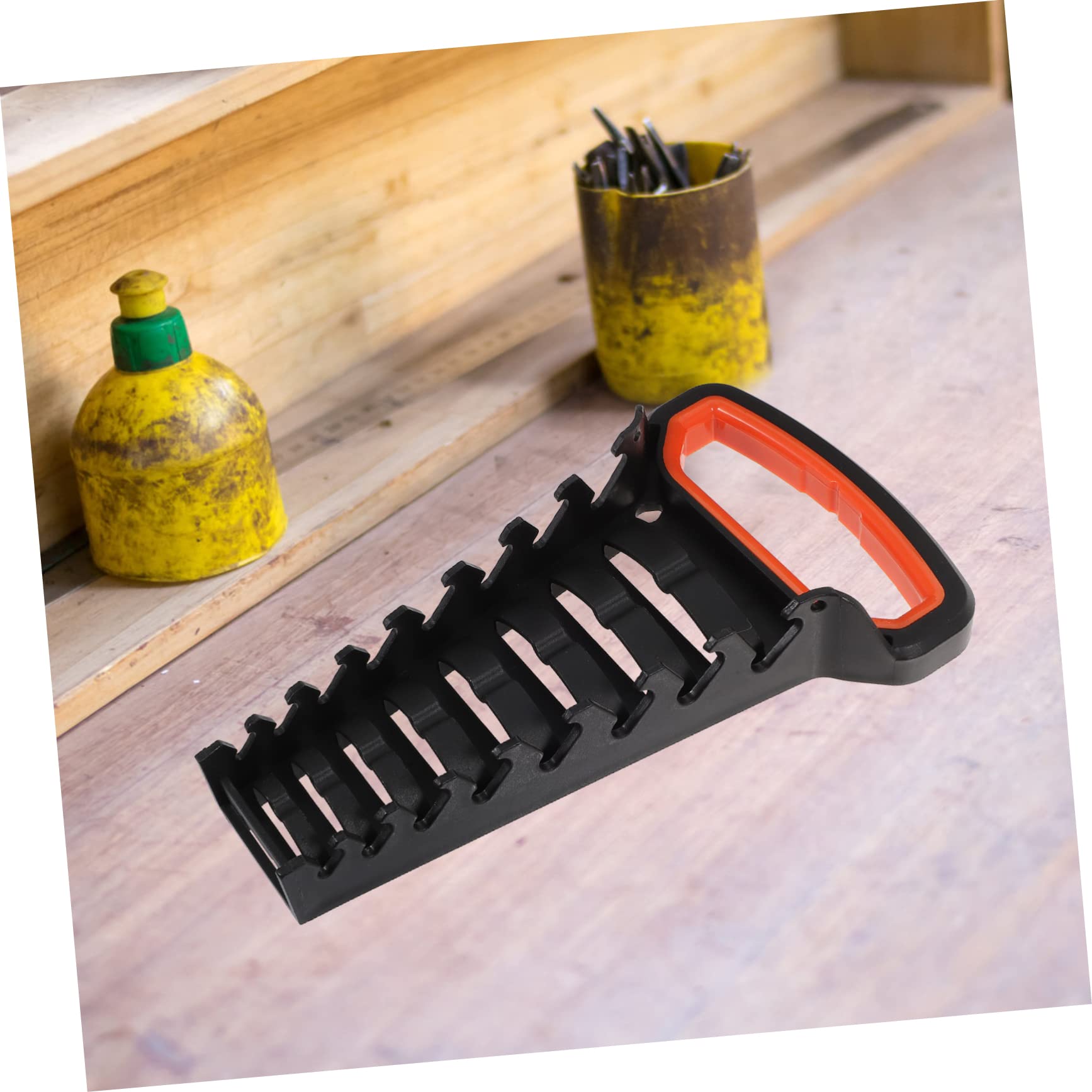 Organizer Per Chiavi A Cricchetto 12 Pezzi – Supporto Portautensili In Plastica, Scaffale Compatto Per Officina E Garage