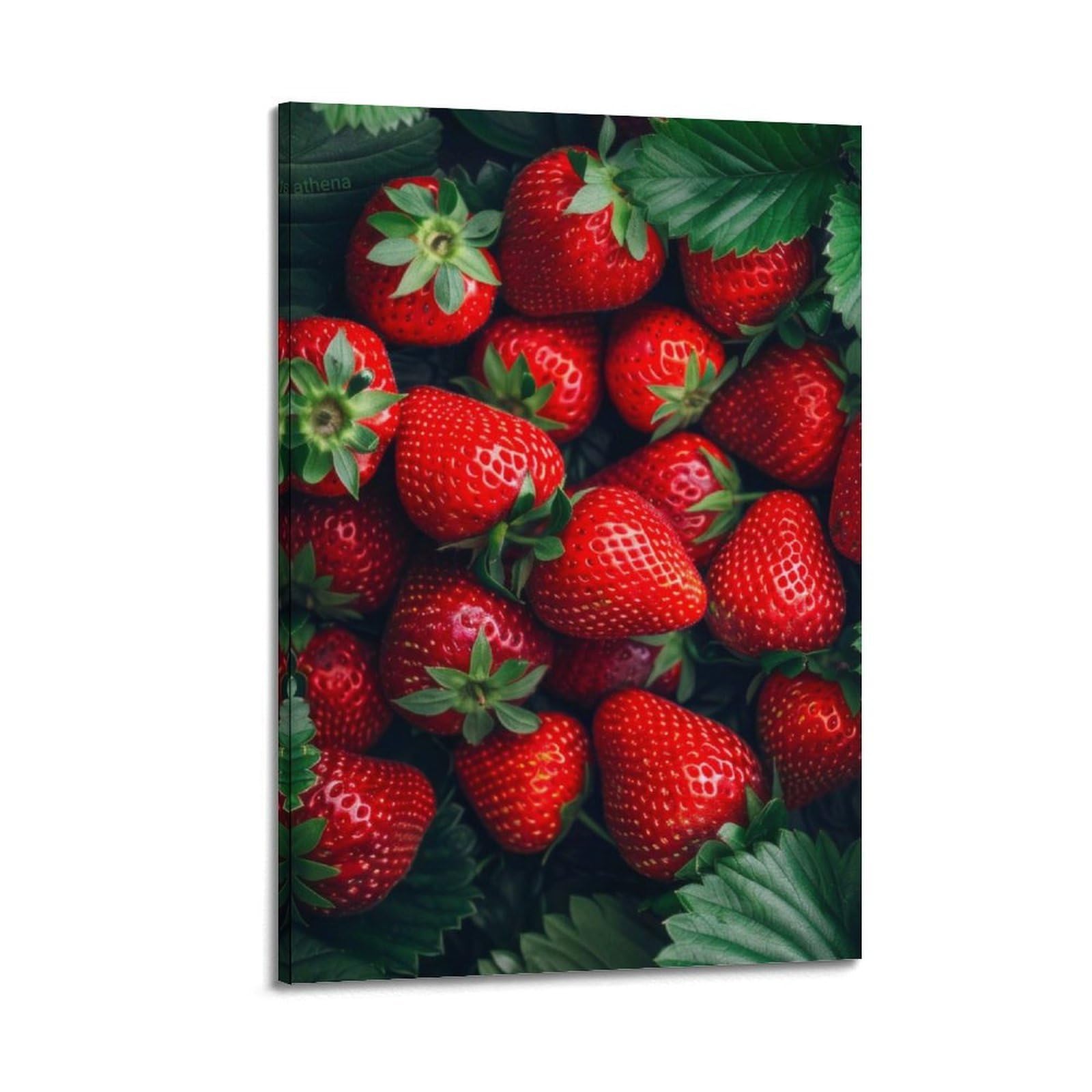 Poster fraises rouges pour raviver un mur blanc de salon - 6