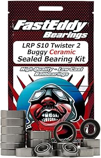 FastEddy Bearings Compatible with LRP S10 Twister 2 Buggy Ceramic Sealed Bearing Kit