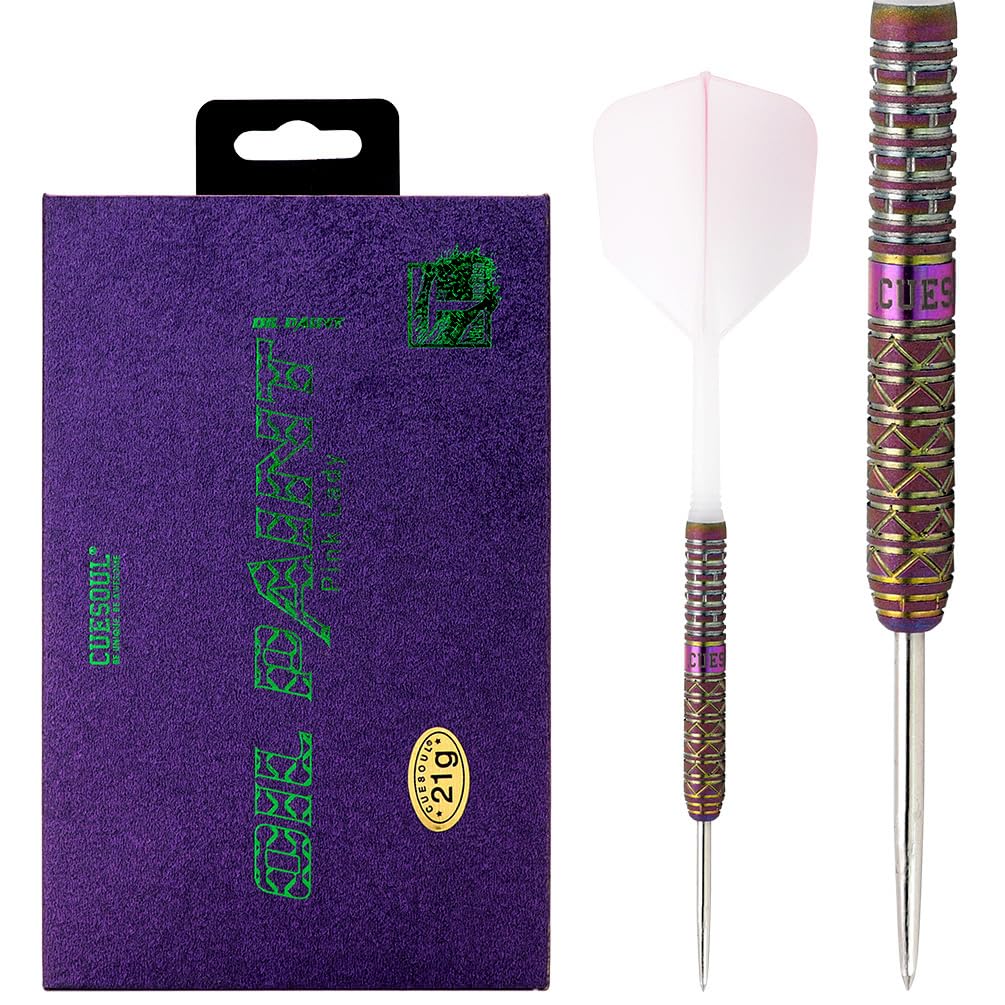 CUESOUL PINK LADY COCKTAIL 21g Steel Tip 90% Tungsten Dart Set