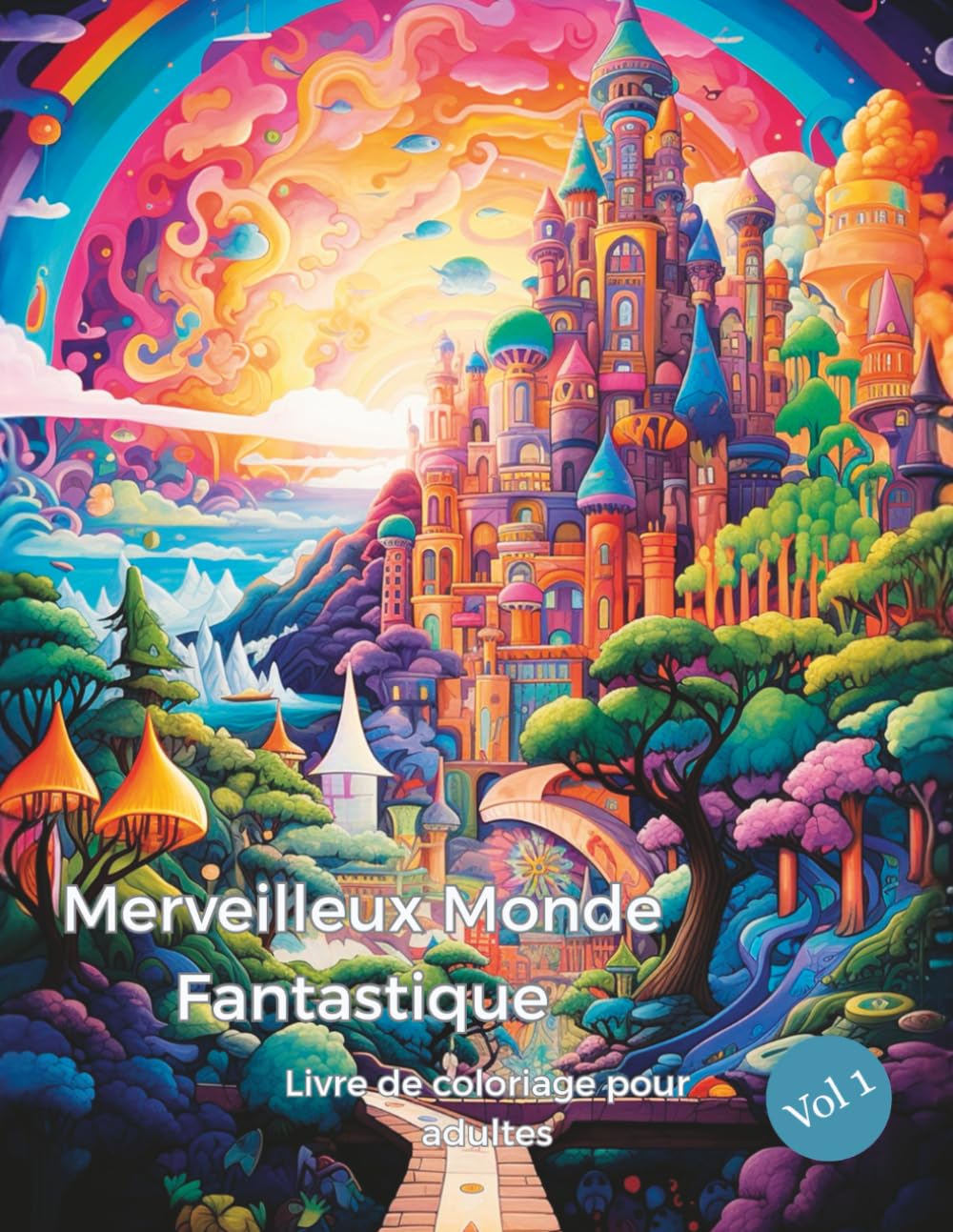Merveilleux Monde Fantastique – Livre de coloriage pour adultes: 50 illustrations magiques de maisons de rêve, châteaux féeriques et architectures imaginaires à colorier – pour se détendre et s'évader