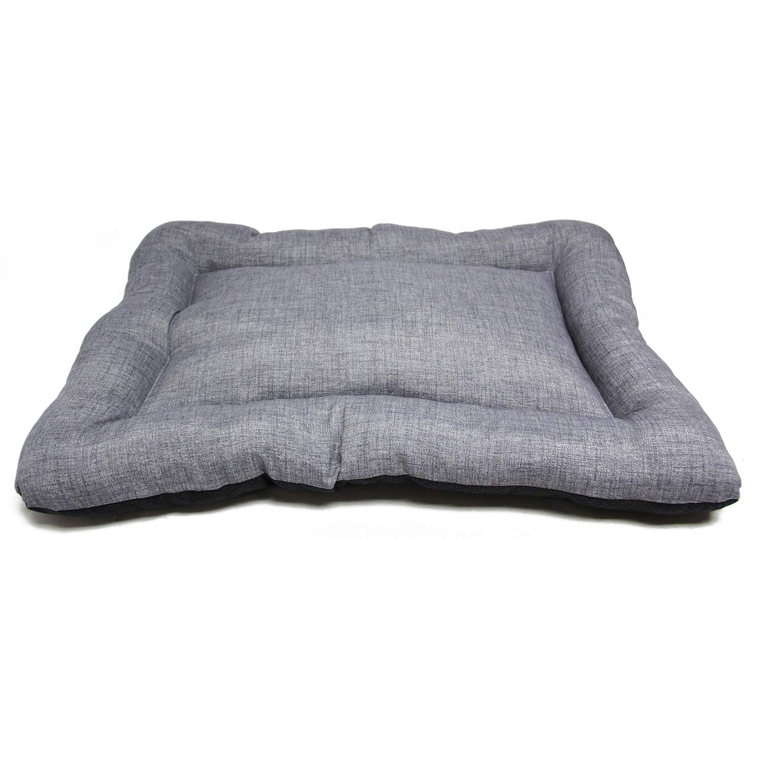 BPS - Coperta, materassino per cani e gatti, cuccia per animali domestici antiscivolo, misura S/M/L, portatile, materasso, divano con cuscino morbido (M: 87 x 67 cm, grigio) BPS-14095GR