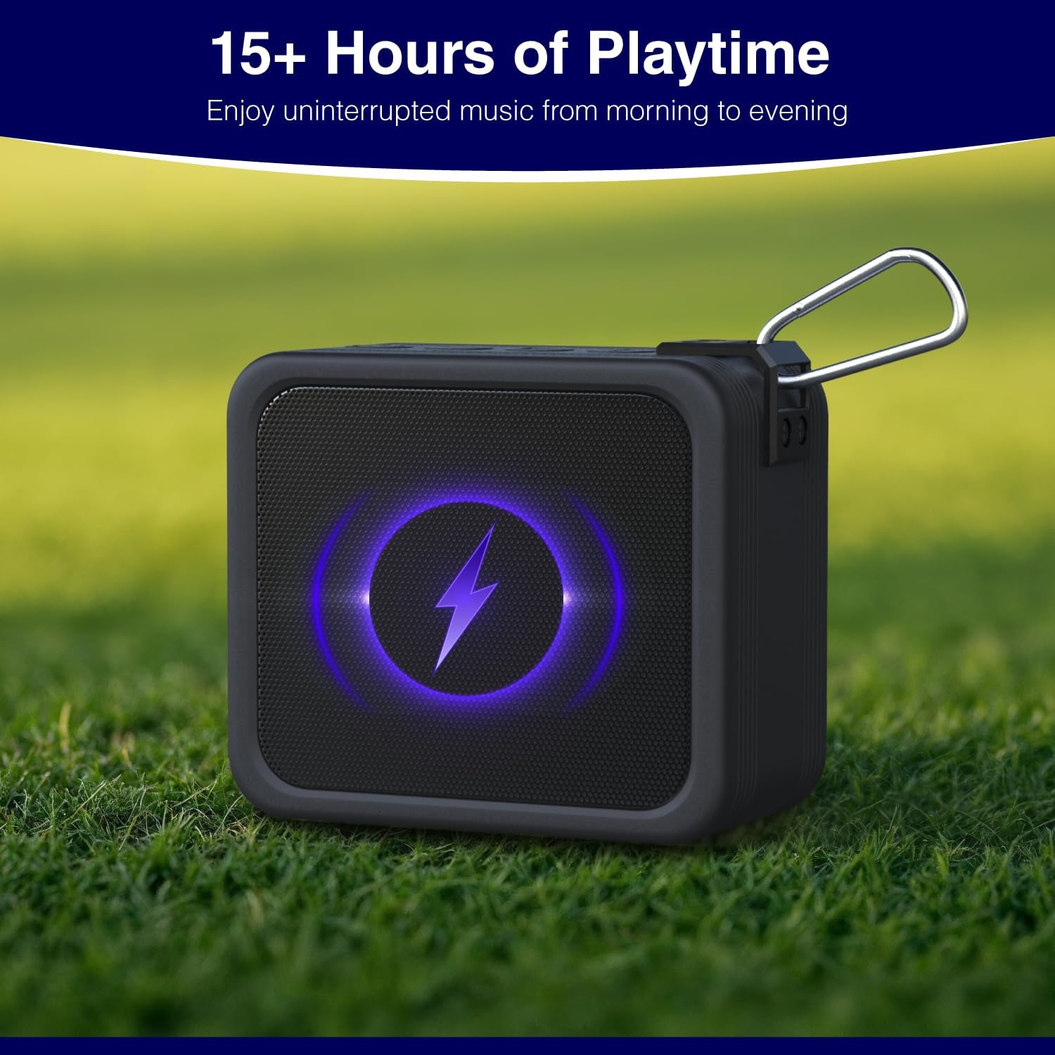 ULTICOR Golf Cart Speaker with Magnetic Mount & Carry Case – 10W Stereo Bluetooth Speakers, IPX7 Waterproof, 15H Playtime – Magnetic Golf Gifts for Men - Image 5