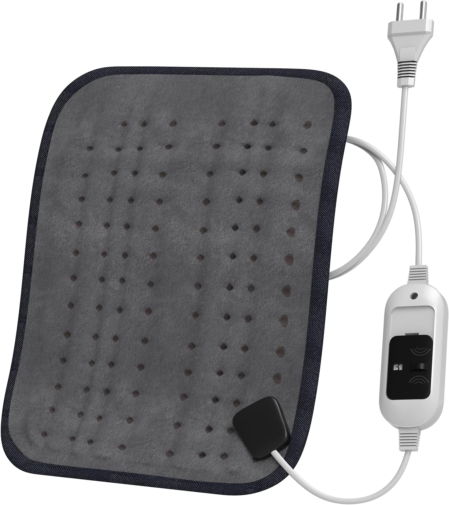 MCP Velvet Grey Heating Pad For Pain Relief, Period Cramps Relief, Electric Heating Pad And Heating Pad For Back Pain (With Auto Temperature Controller).