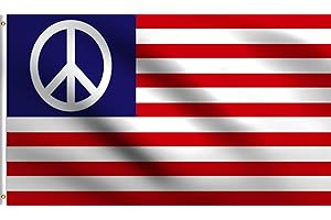 3 x 5 Foot DMSE United States Peace Flag: 100% Durable Polyester for Indoor/Outdoor Display