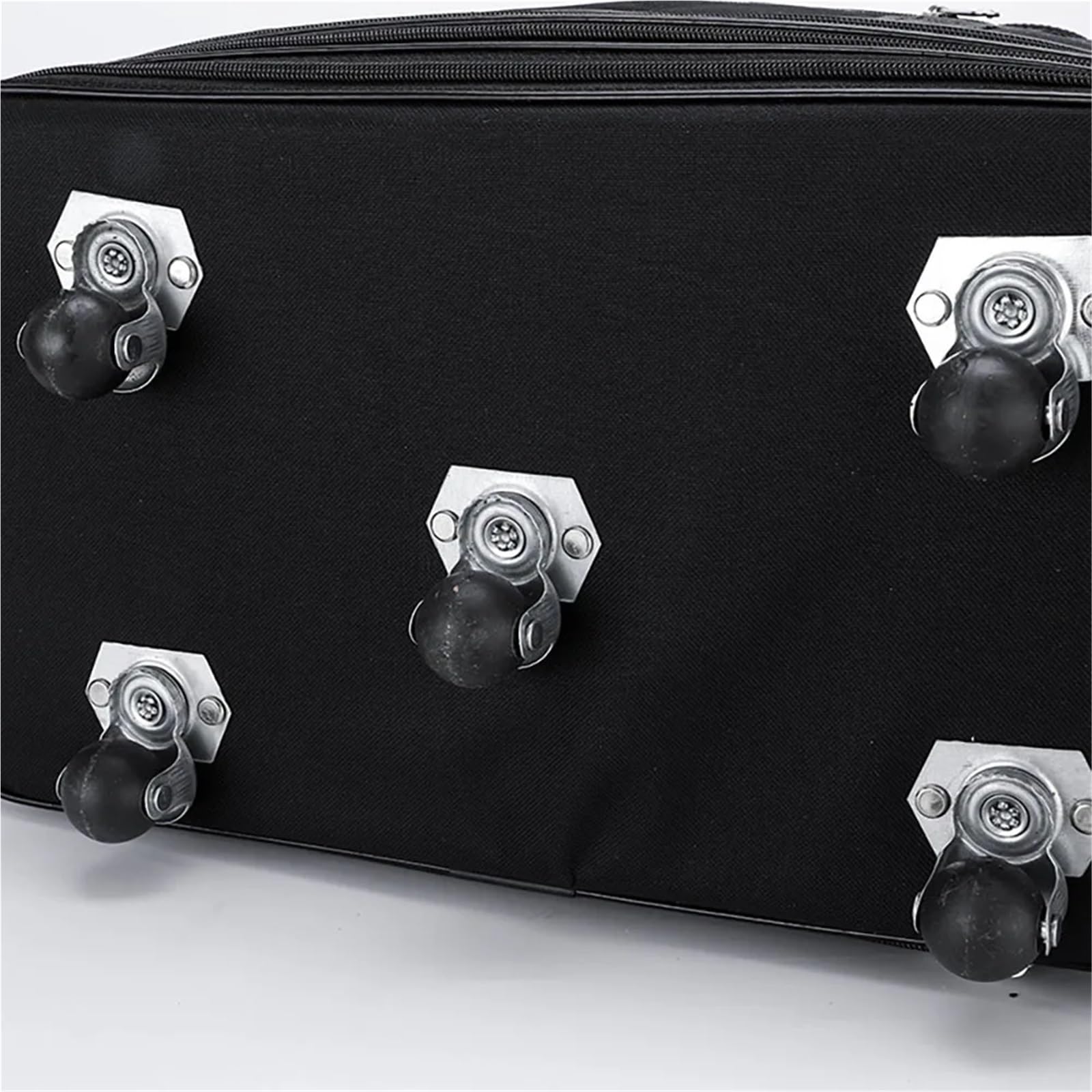 Ruote da viaggio for donna Uomo Trolley pieghevole espandibile Valigia nera versatile for viaggi di fine settimana(Black M 5 wheels)