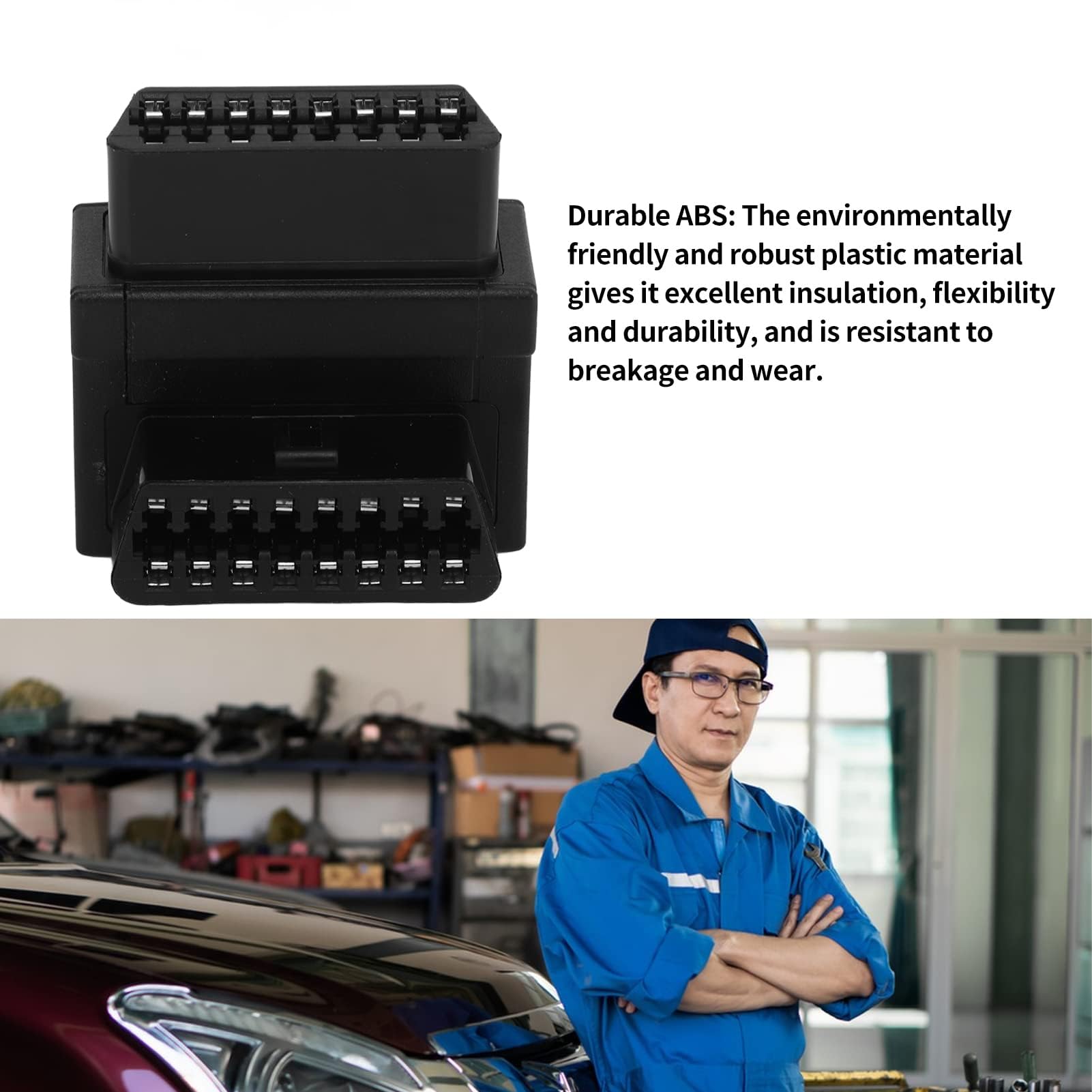 Kieszonkowy OBD2 OBDII Pełny 16 Pin Męski na 3 żeńskie 1 do 2 Kabel OBD Przejściówka Rozgałęziająca do Przedłużacza Diagnostycznego
