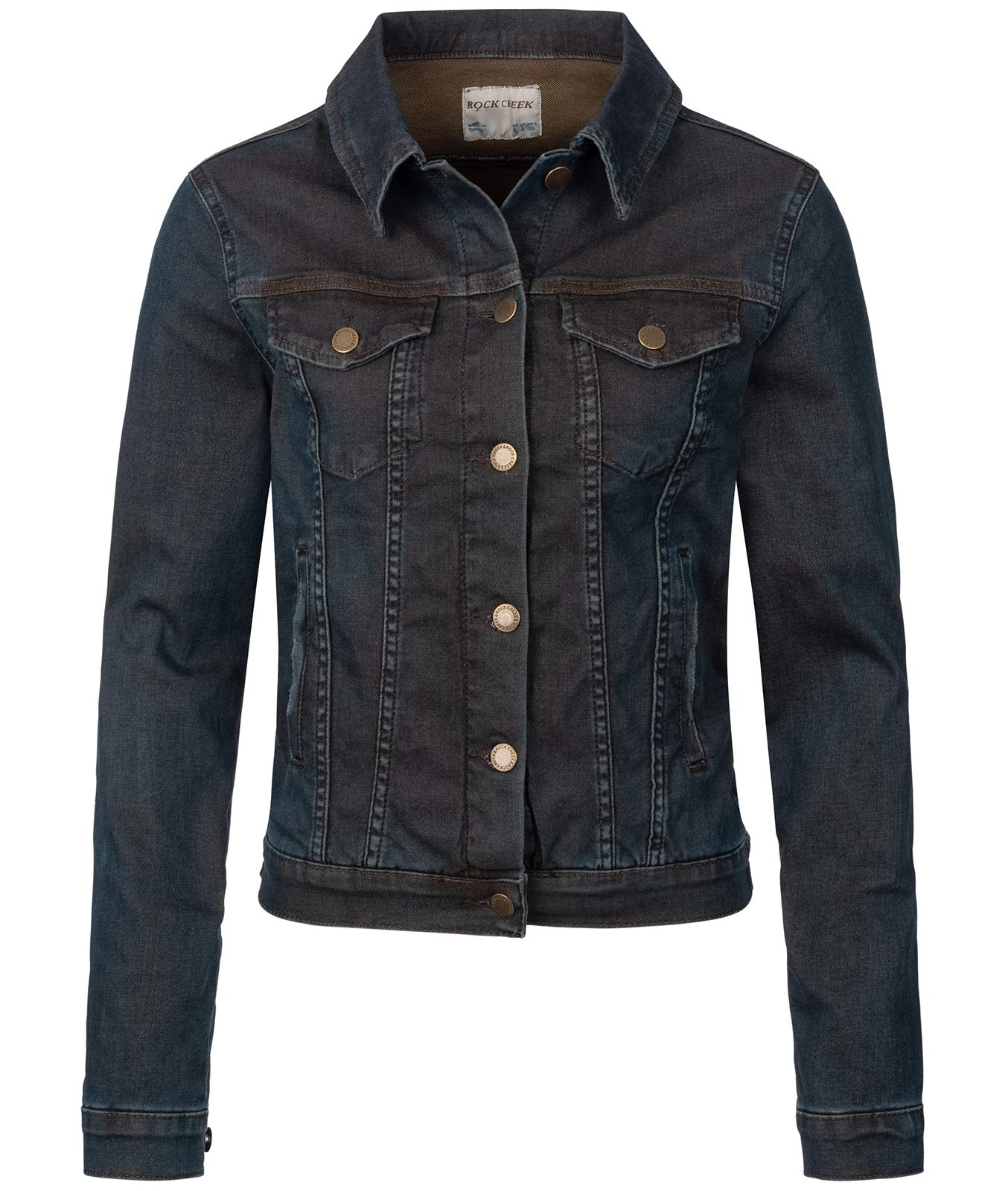 Rock Creek Damen Jeansjacke D-401 – Mittelblau, XS