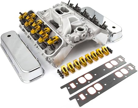 Top End Engine Combo Kit for Big Block Chevy 396/402 / 427/454 / 496/502 - Hydraulic Flat Cam, Matched Heads, Lifters, Pushrods, Springs, Gaskets - Bolt-On Power - Speedmaster PCE435.1016