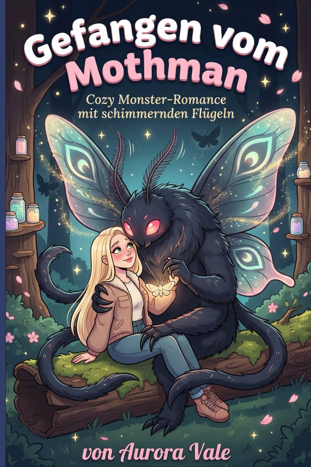 Gefangen vom Mothman: Cozy Monster-Romance mit schimmernden Flügeln (Verführt in Frostbite Falls)