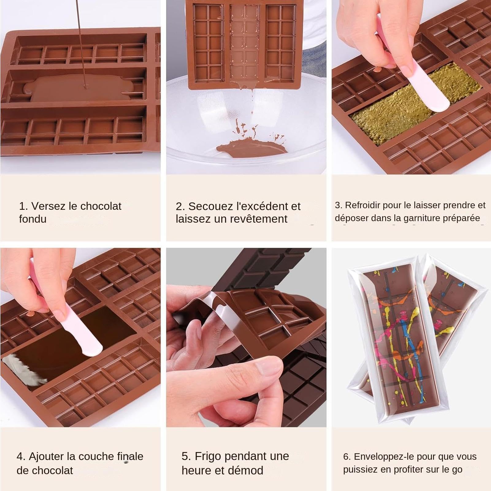 Inovra ® Siliconen mal chocolade, chocolade mal siliconen maak je eigen chocoladereep Inovra ® Siliconen mal chocolade, chocolade mal siliconen maak je eigen chocoladereep