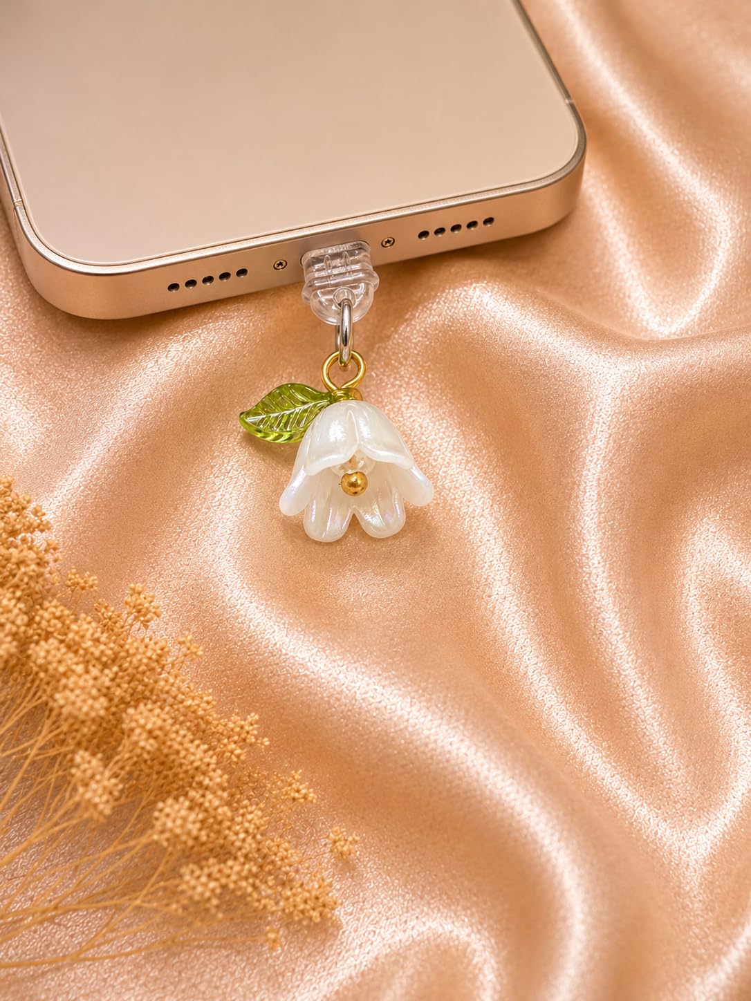 Case Creation Bow Charm Charging Jack Protector Anti-dust Plugs for USB-C Port Type-C Rhinestone Cute Cap Compatible with Smartphones, Tablets, Laptops (Silver Bow Dust Plug Charm, Pack of 1) — Amazon image 10