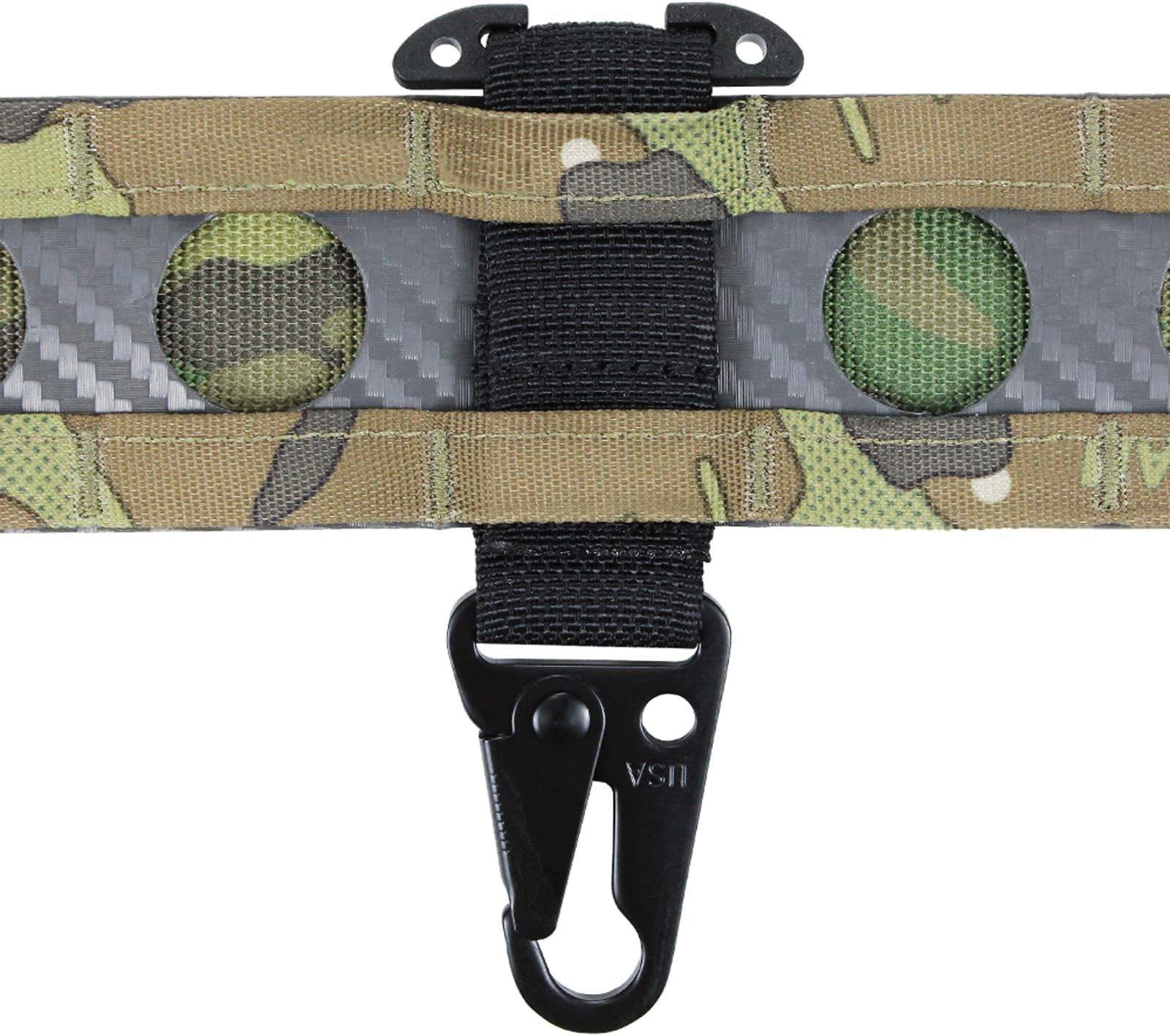 Tactical MOLLE Clip T-Mount Clash Hook, Gloves Clip for Duty Belt, Hanging Carabiner Metal MOLLE Key Holder