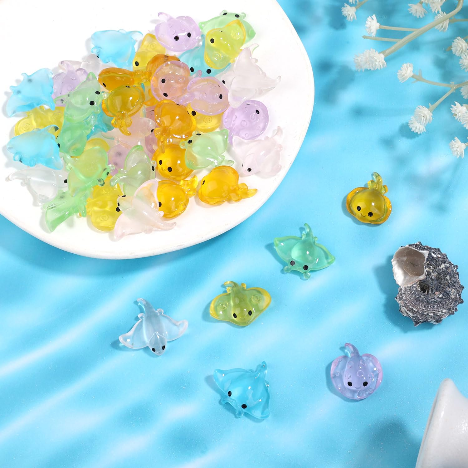Tinoaly 60pcs Mini Manta Ray - Image 3