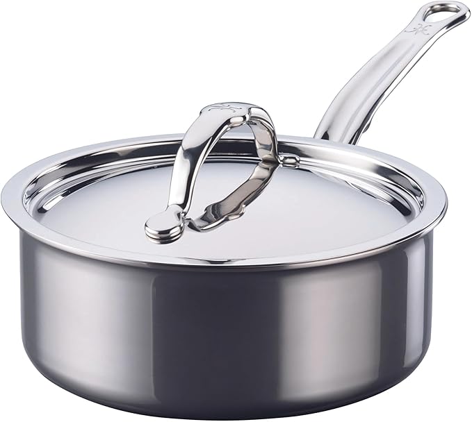 Hestan NanoBond Molecular Titanium Saucepan with Lid, 2-Quart - PFAS-Free