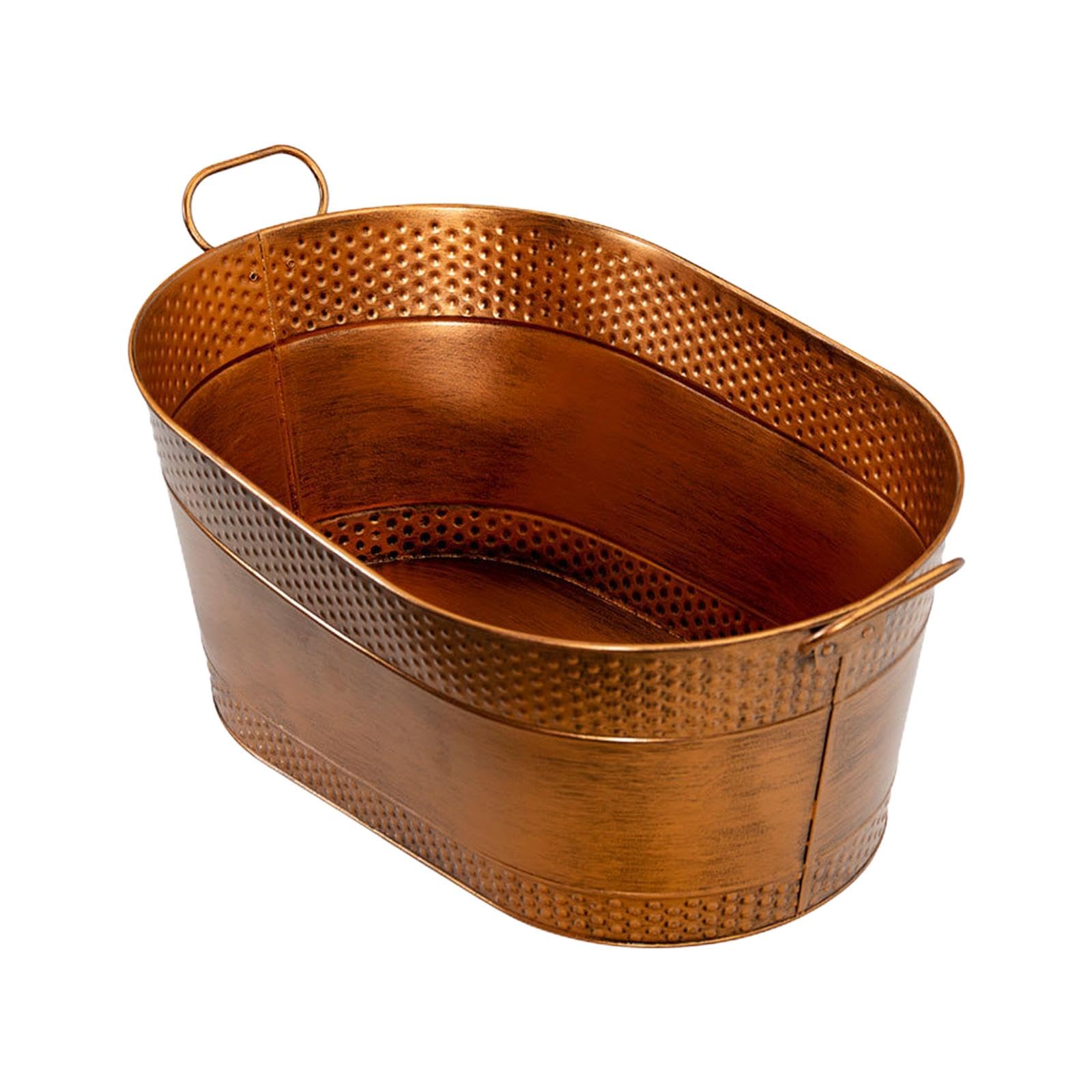 Yajuyi Cubo para Bebidas Ovalado de metal galvanizado resistente para fiestas y picnics      Go to product viewer dialog for this item.