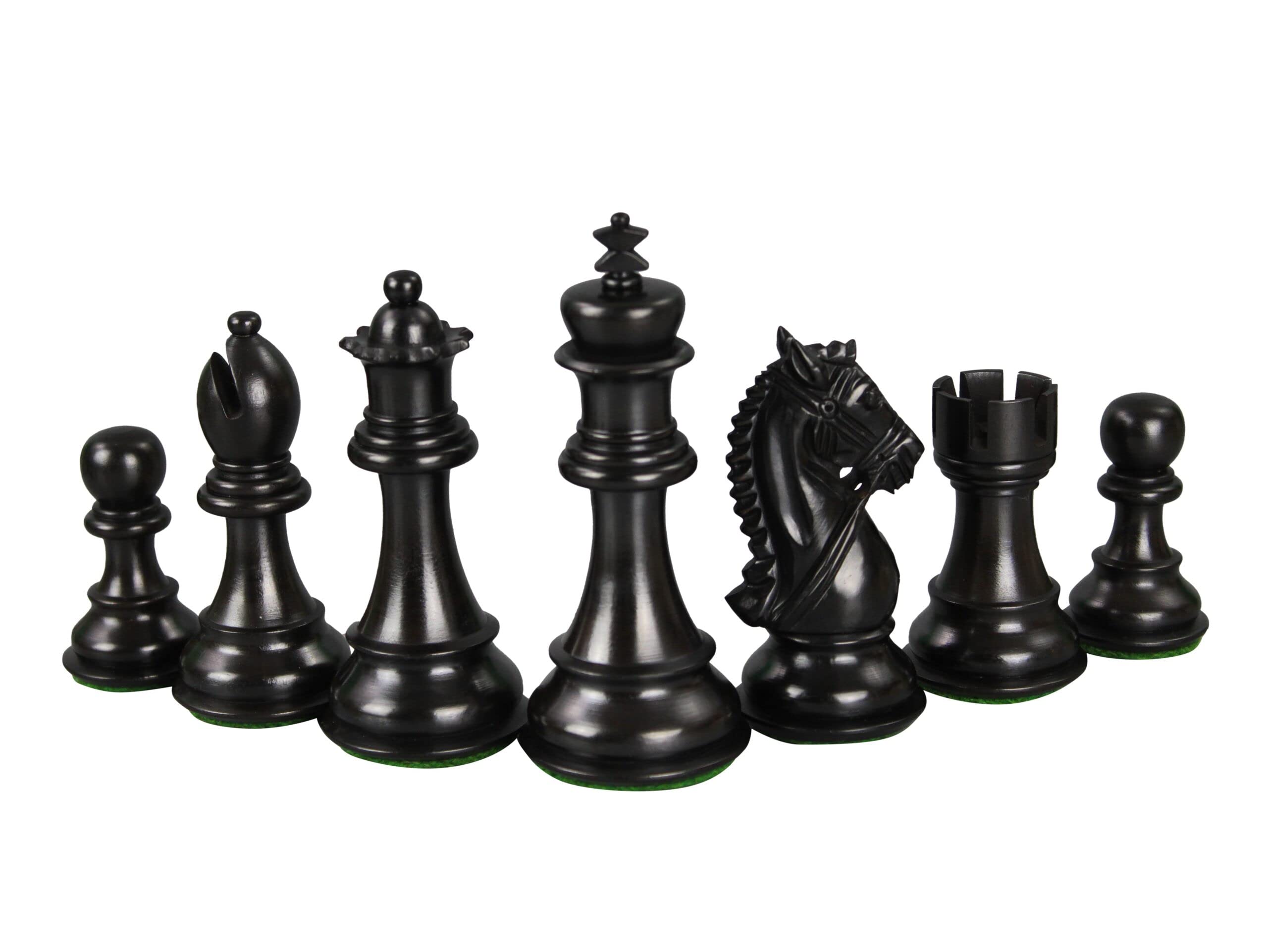 King Bridal Staunton - Juego de ajedrez (madera de boj ebonizada, 9,5 cm)