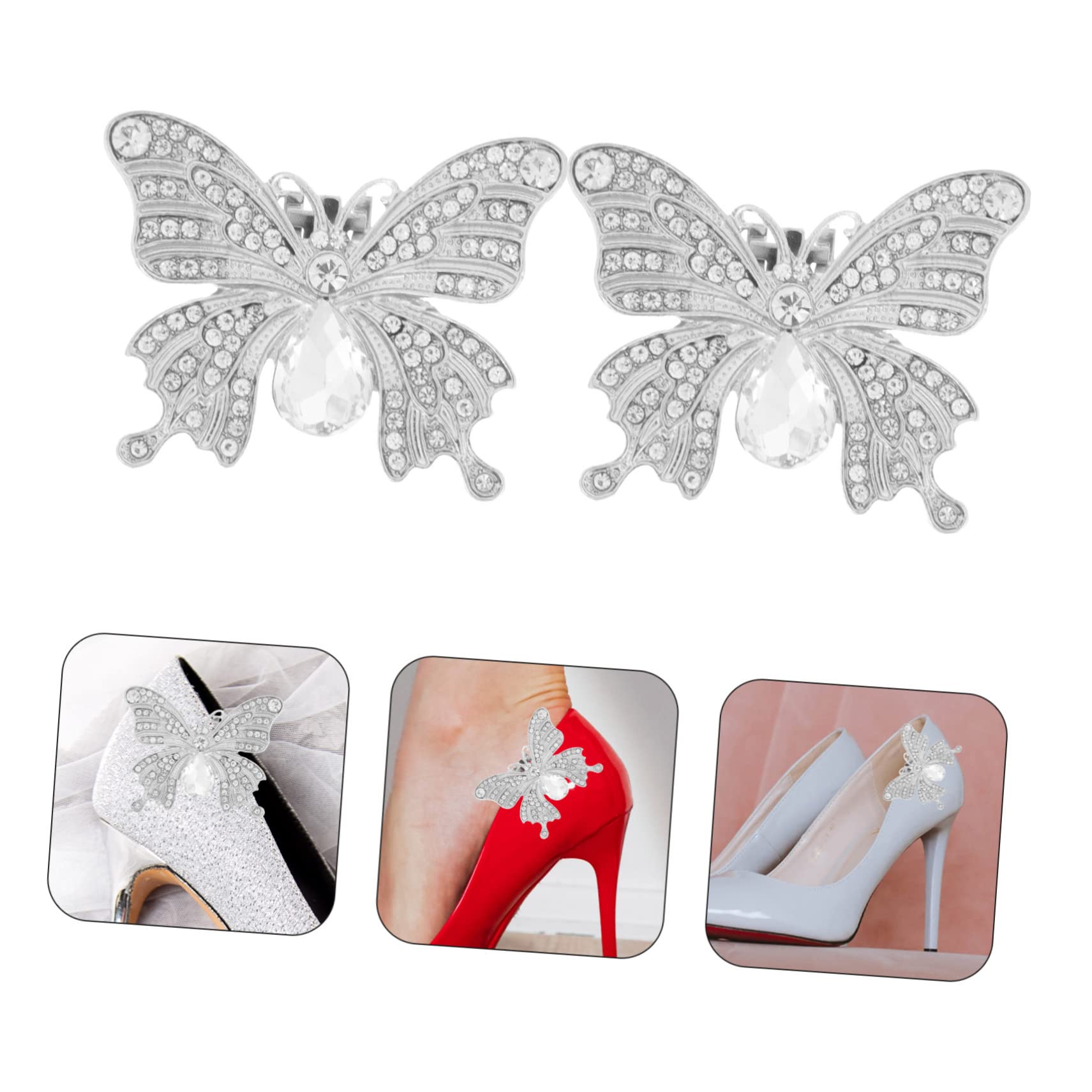 Clip per Scarpe con Decorazioni per Sposa e Matrimonio Accessori per Scarpe e Design Distintivo e Fashion Confezione