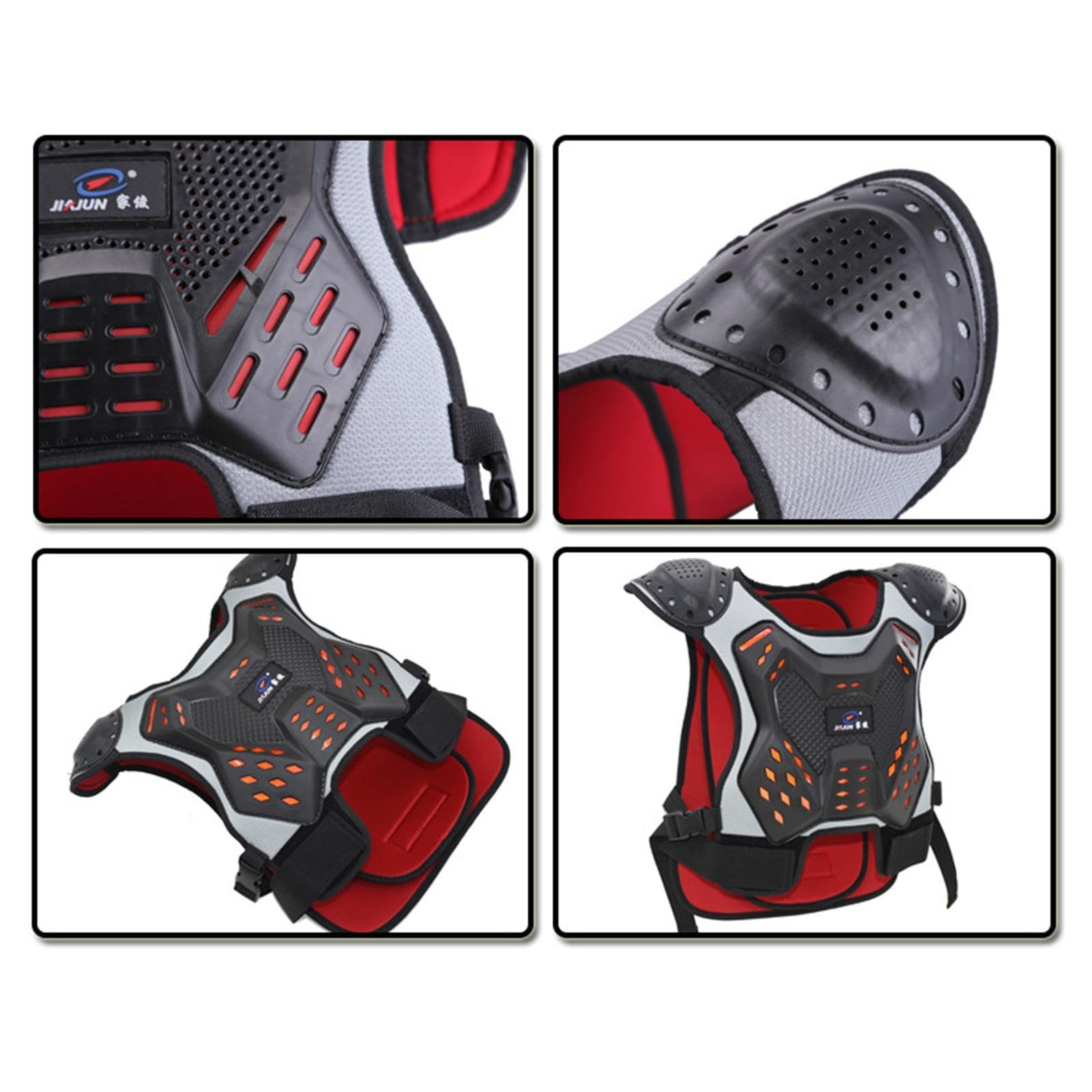 harayaa Gilet da per Bambini, Armatura Protettiva, Giacca da Motocross Leggera, Sicura E Ammortizzante, Adatta a Bambini E Bambine per Ciclismo, Pat