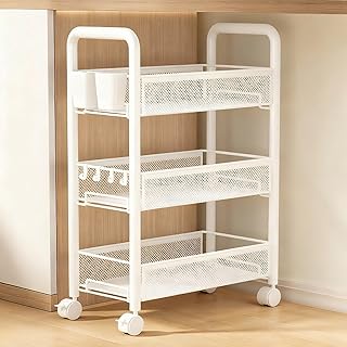 [FOQW] 3段式 シェルフ 44.5*27.5*65 本棚 オープンラック おしゃれ 収納棚 多機能 ディスプレイラック 収納 棚 リビング収納 飾り棚 キッチン バスルーム 大容量 簡単組立 多用途 雑誌 小物 本収納 オフィス ホワイト 書斎 寢室 リビングルーム ホーム収納用