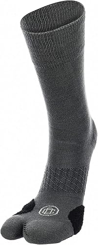 Miniatura 6 de Doctor's Choice Calcetines altos para alivio de juanetes con separador de dedos divididos y amortiguación suave para Hallux Valgus (negro, mediano)