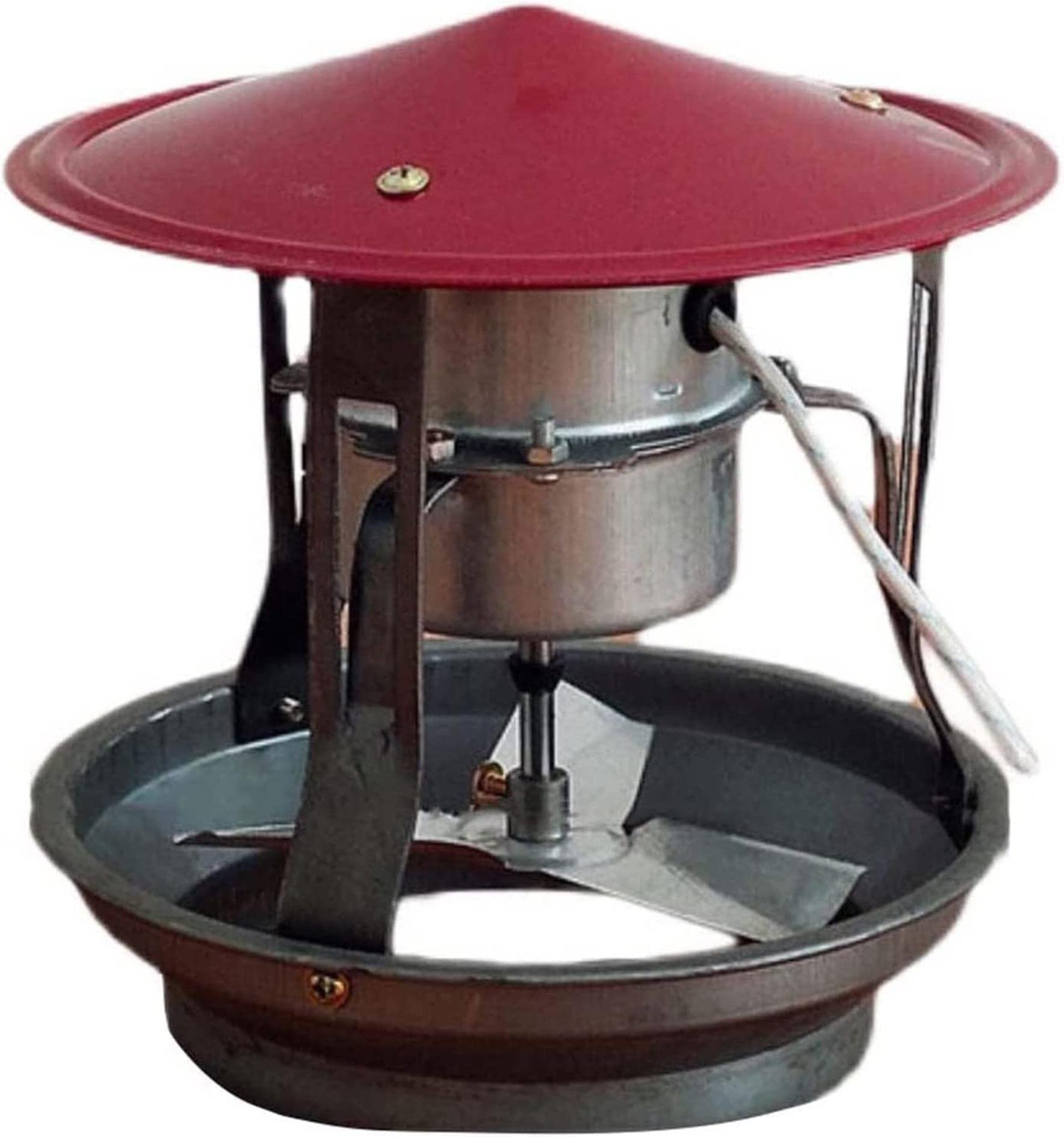 Ventilateur de cheminée contre le refoulement de fumée extracteur toit 60W