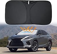 Vista 11 de D-Lumina Parasol para parabrisas para Toyota RAV4 2006-2012, protector de visera frontal plegable que bloquea los rayos UV, accesorios interiores