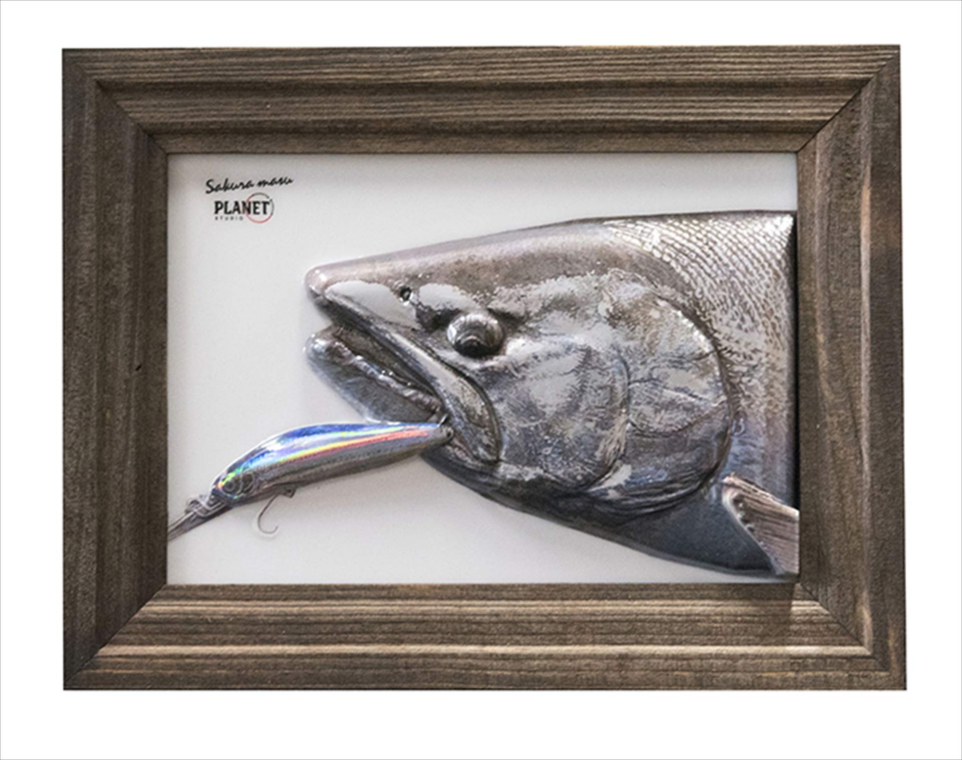 Amazon Co Jp 3dフォト 第5弾 L判 サクラマスver フォトスタンド付き ルアー渓流釣り愛好家にお薦め ホーム キッチン