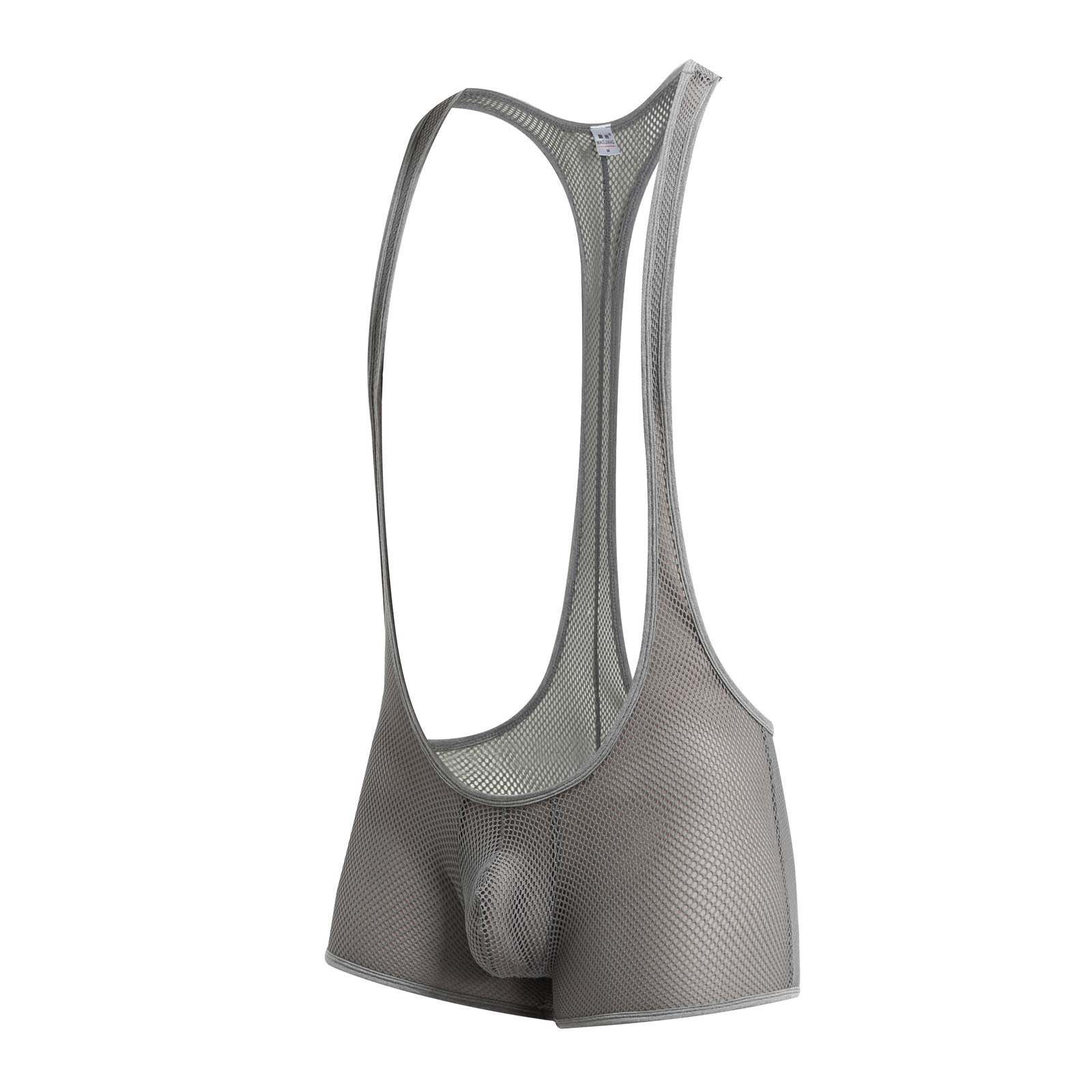 YUFEIDA Men's Athletic Supporters Stylish Bodysuit Slim Fit Jumpsuit Breathable Base Layers Boxer Back Open Leotard