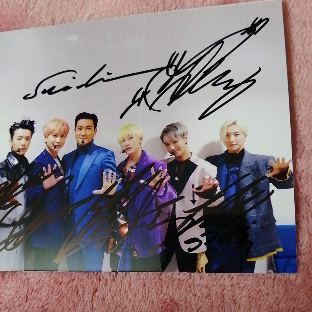 スーパージュニア  superjunior スジュ　サイン　直筆 スジュSuperJunior 全員直筆サイン入り写真