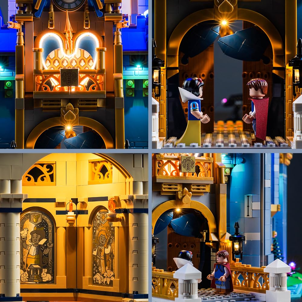BrickBling Kit de luz LED para Lego 2023 Disney Castle 43222