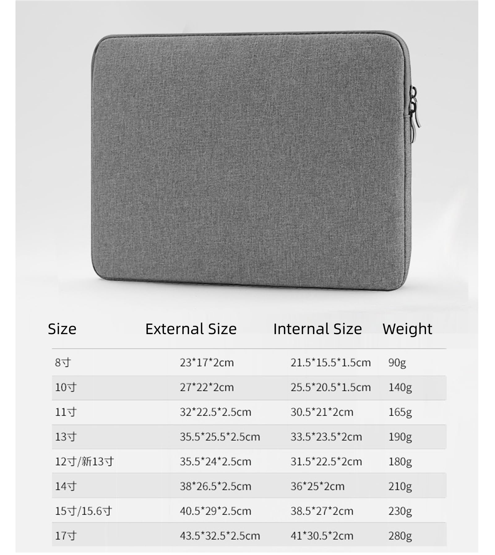 Laptop Sleeves Bag 13 inch Water Resistant Protective Computer Case Laptop Bag Business Briefcase Compatible with All Laptops Blue Sky