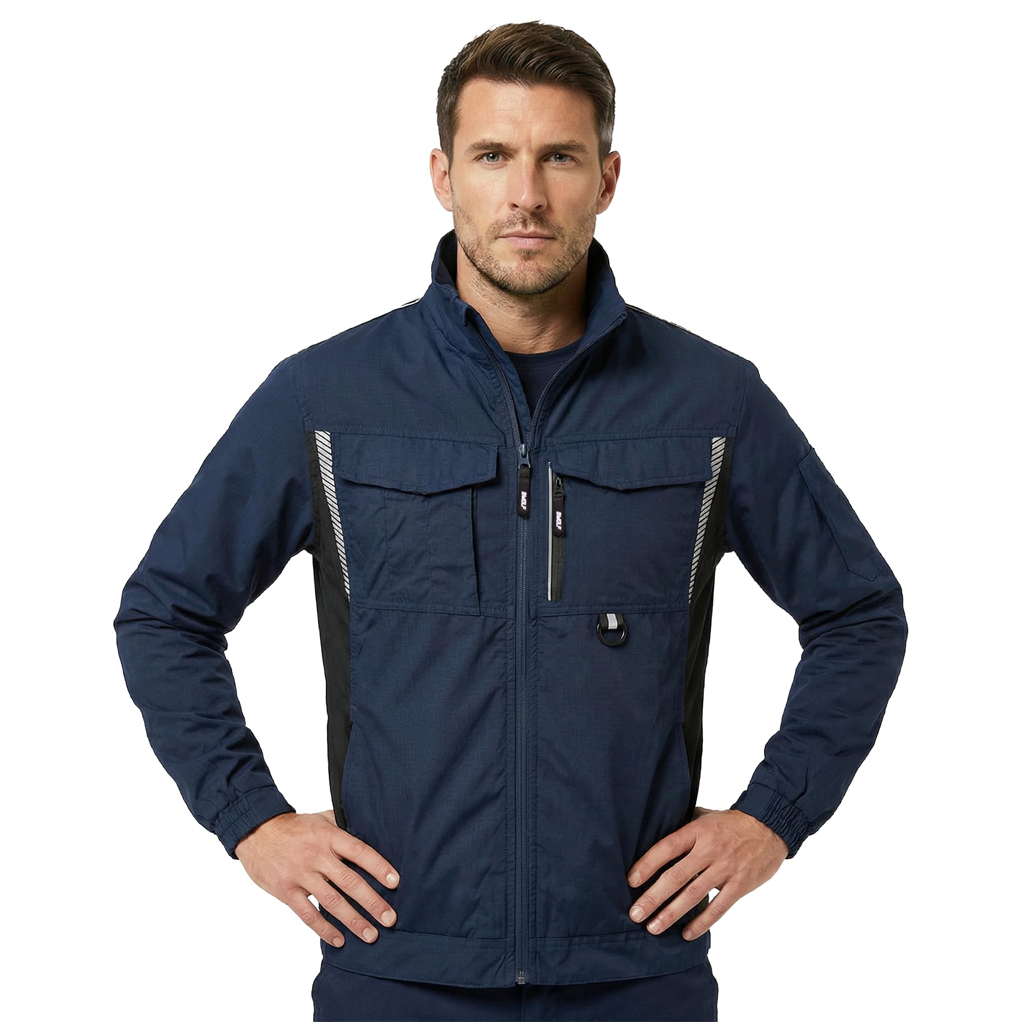 BWOLF DRIFT Veste de Travail Homme Été Veste de Travail Homme Printemps Eté Automne Veste de Travail Ripstop avec de nombreuses poches