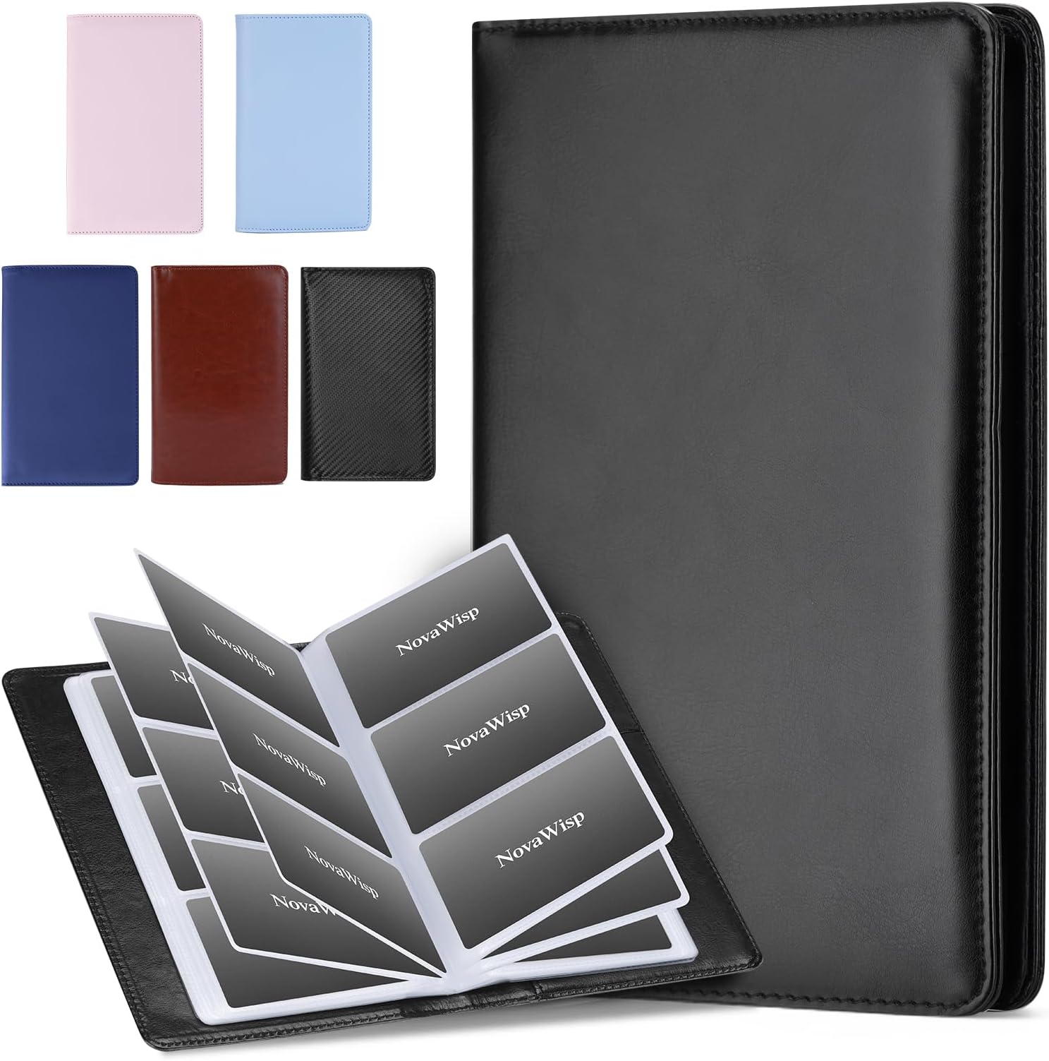 NovaWisp 300 Business Cards Holder, 50 Pages Gift Cards